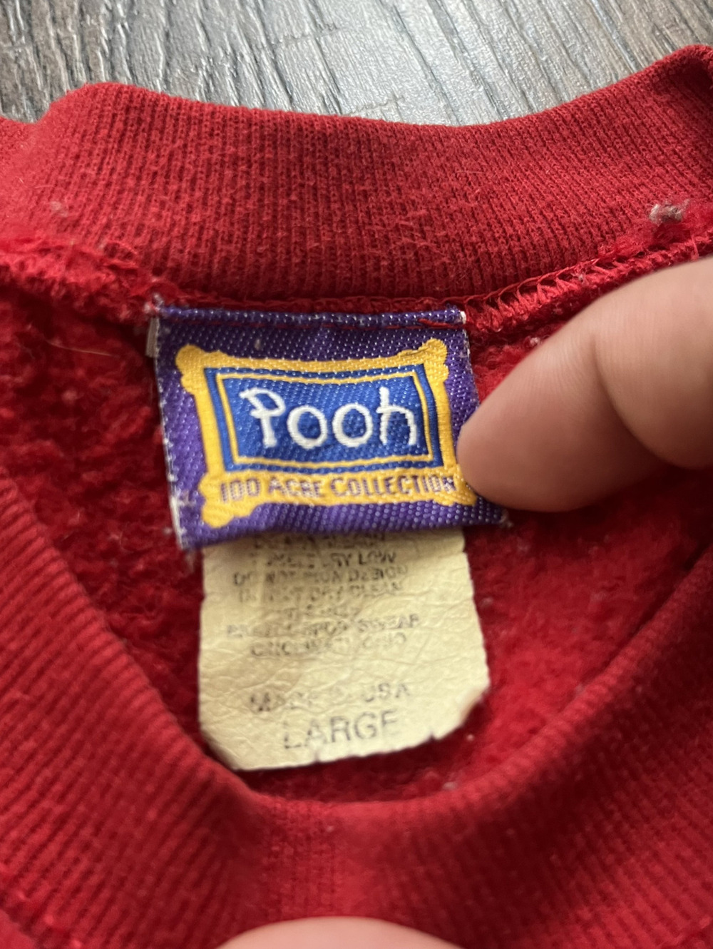 Vintage 90s Winnie the Pooh Embroidered Crewneck Sweater Womens Large Sweatshirt - Picture 3 of 6